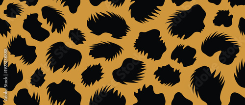 Animal wildlife skin pattern fur camouflage background illustration featuring leopard texture, wild animals, and detailed design in a natural setting