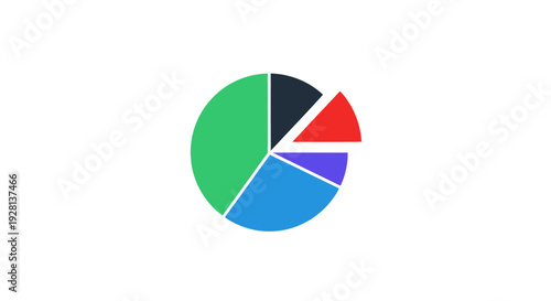 Free Download Colorful Pie Chart Segments Displayed. - GFXLoad