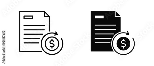 Roi  icon set with style outline and solid. vector simple elements for design and presentation.