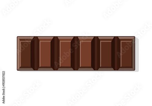 Dark Chocolate Bar Isolated On White Background Top View Seamless Pattern Element For Confectionary Foods Sweet Treats And Desserts