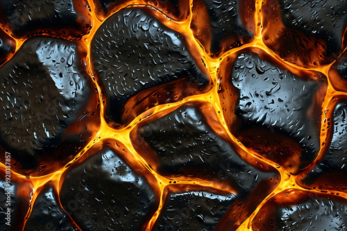 Molten metal texture
