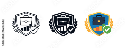 Value creation outcome portrayed by a refined service badge reflecting quality delivery, competence, and client focused solutions