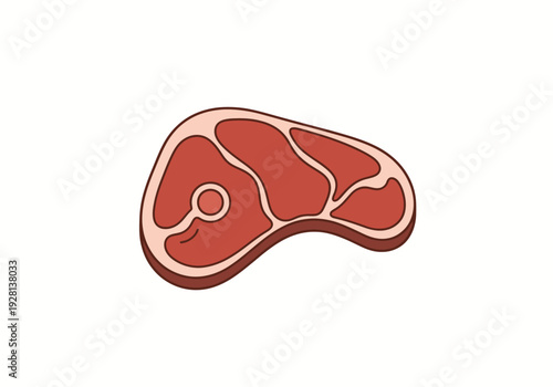 Raw Beef Steak Isolated on White Background Healthy Food Ingredient For Grilling or Cooking Delicious Meals