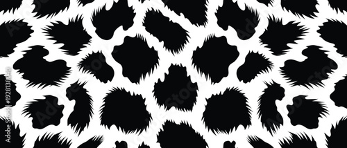 Wildlife animal skin pattern with fur camouflage design for fashion and art inspiration featuring black and white leopard texture