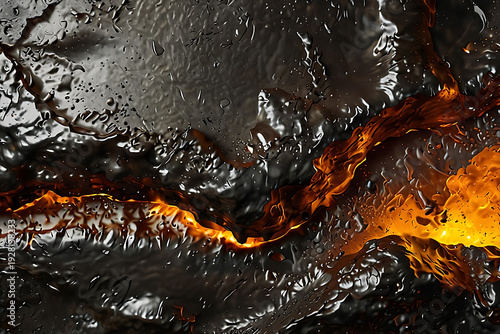Molten metal texture