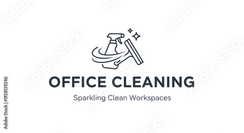 Office Cleaning Services Sparkling Clean Workspaces Logo.