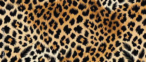 Animal wildlife skin pattern fur camouflage illustration showcasing leopard texture in a close-up detailed view