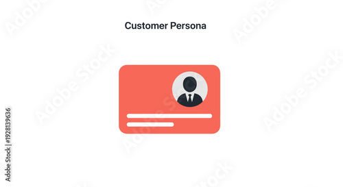 Customer Persona Profile Icon Graphic Illustration.