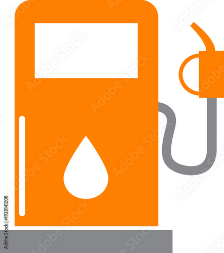 Gas station with petrol pump, icon vector design symbol