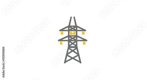 Electricity transmission tower metal structure.
