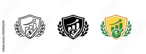 Stable Finances Emblem. Stable finances outcome portrayed by a refined personal economy badge reflecting control, awareness, and