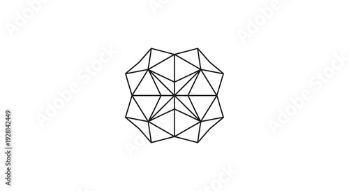 Geometric Shape Complex Polygon Design Element.