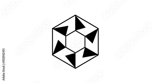 Geometric Shape Design Element Icon.