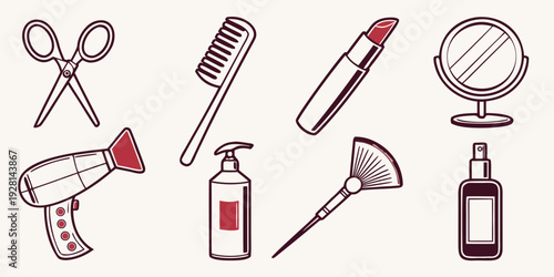 An assortment of various tools and instruments used in different fields Vector