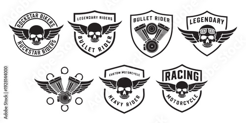 A collection of vintage and modern shield logos showcasing various designs and symbols Vector