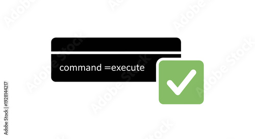 Green Check Mark on Command Box.