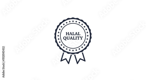 Halal Quality Certification Logo Design.