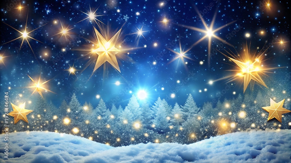 custom made wallpaper toronto digitalChristmas Night Background With Stars And Snow
