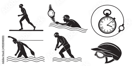 A diverse collection of animals and objects showcasing various activities and symbols. Vector