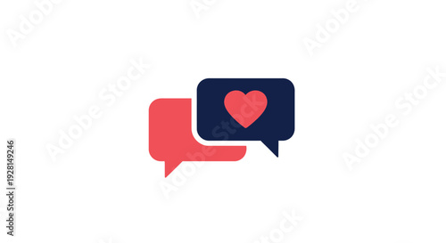 Heart Speech Bubbles Communication Love.