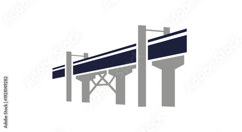Highway Guard Rail System Structure.