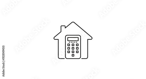 House with a calculator inside.