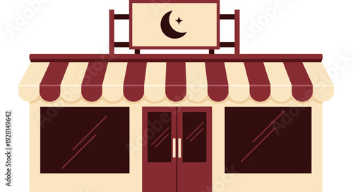 Illustration of a storefront facade.