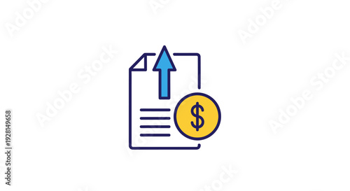 Increasing financial document money growth.