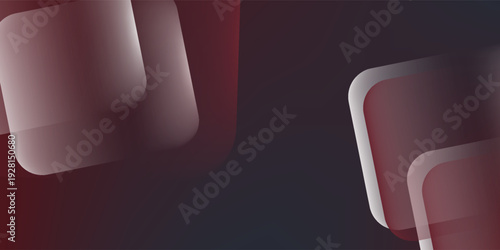 White background with abstract red grey square decoration. Vector illustration for modern presentation background, brochure design, business card background, website slider, landing page