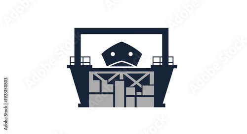 Industrial Machine Component with Mechanical Parts.