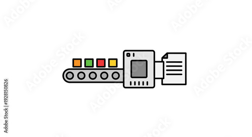 Industrial robotic arm machine technology.