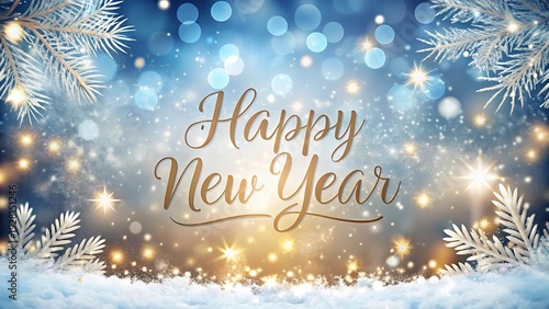 Wallpaper Mural Elegant Happy New Year Winter Background Torontodigital.ca