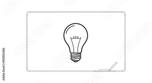 Light Bulb Icon Symbol Idea Concept.