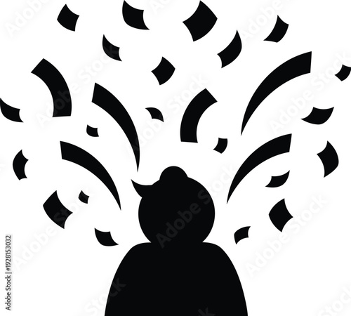 Celebration, confetti, party, success, happiness, joy, person, achievement, event, festival, congratulations, happy occasion