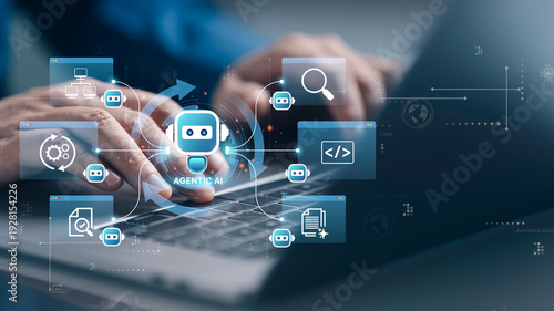 Photos Agentic AI automation concept