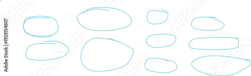 Set of blue baby shoes vector illustration in cartoon style isolated on white background