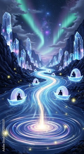 Meditative Journey - Crystal River of Enlightenment and Inner Peace.