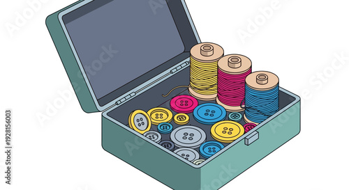 Casino Chips in Open Box.