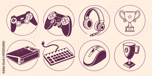 Diverse illustrations of animals and objects in a whimsical style Vector