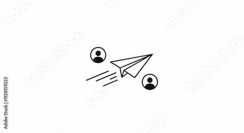 Paper Airplane with Two Profiles.