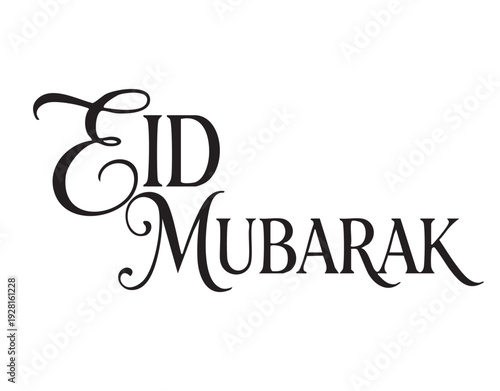 Bold Eid Mubarak typography for social media banners and ads