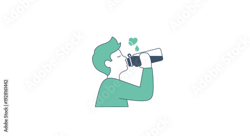 Person Looking Through Binoculars Sideways.