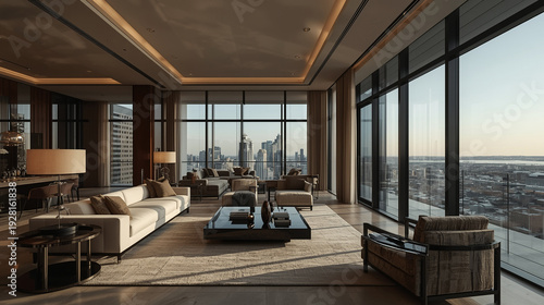 apartment on the high floor 