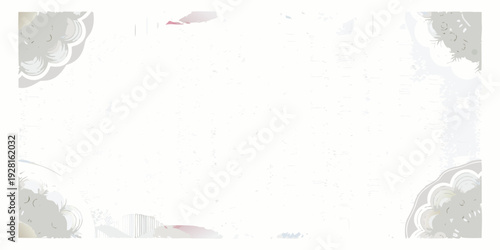 Abstract floral arrangement with delicate petals and muted colors