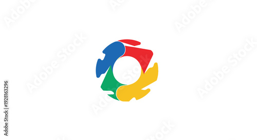 Recycling symbol made of arrows.