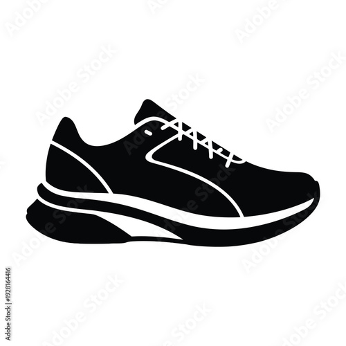 Minimalist running shoe design showcasing sleek athletic footwear silhouette