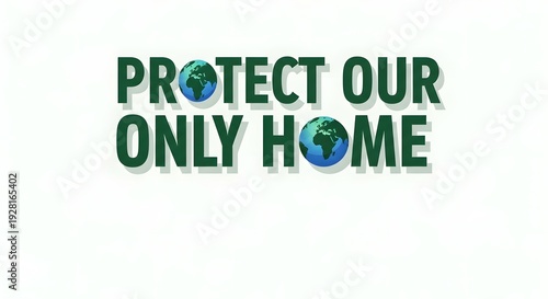 Protect our only home celebrating earth day and environmental conservation