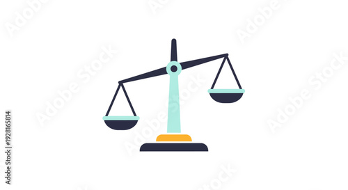 Scales of justice balance equality.