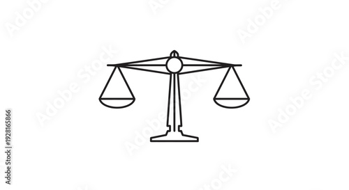 Scales of justice balance equality.