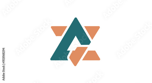 Stylized Letter A Logo Design Element.